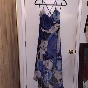 Blue rose dress